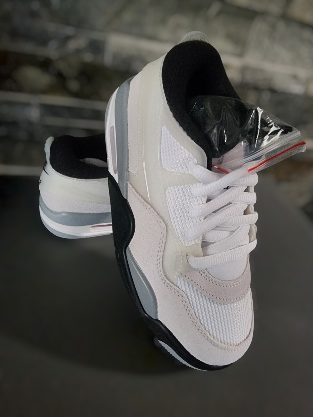 🆕 Nike Air Jordan 4 RM GS White/Black/Grey Size 4.5Y | Women's 6 | NIB